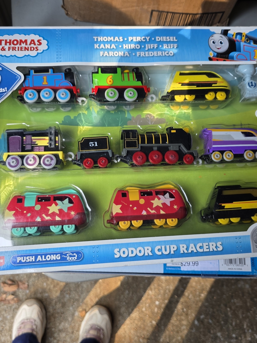 Thomas & Friends Sodor Cup Racers Set - Blue, Green, Yellow, Red, Black, Purple